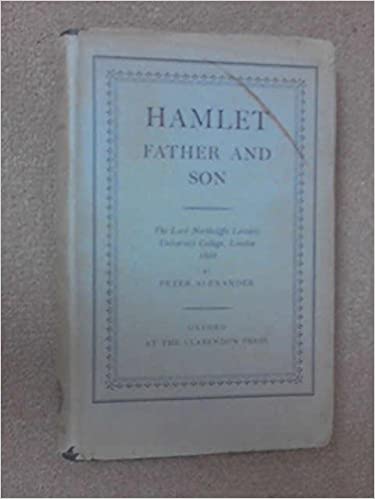 Hamlet Father and Son BY Alexander - Scanned Pdf with Ocr